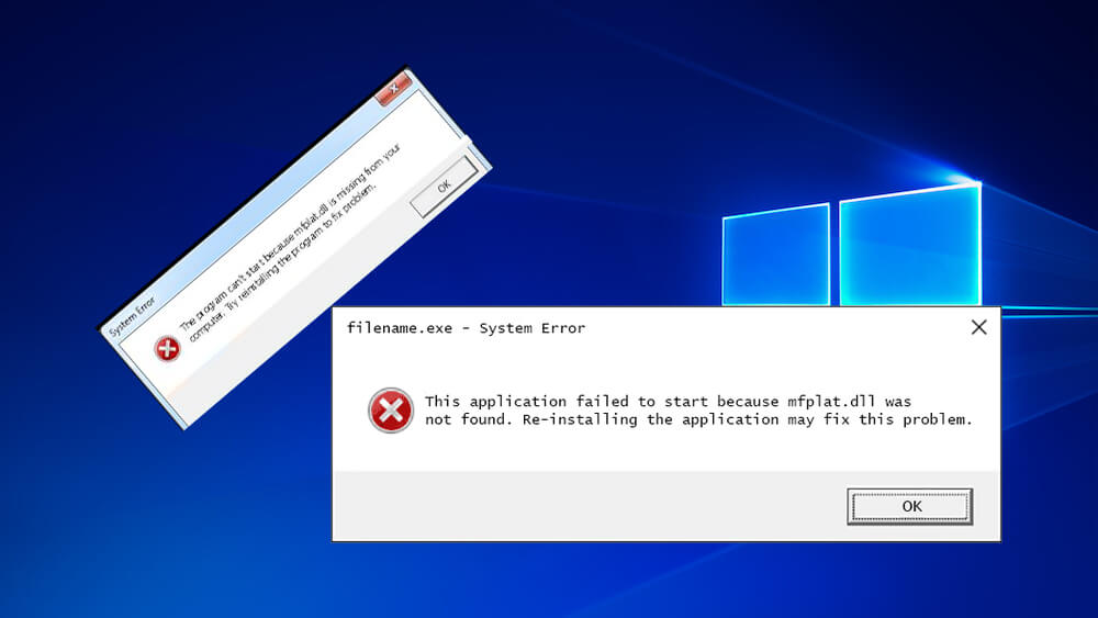 Correggi l'errore di Windows 10 Mfplat.dll