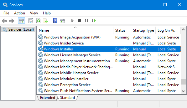 Rimuovi l'errore 1722 su Windows 10