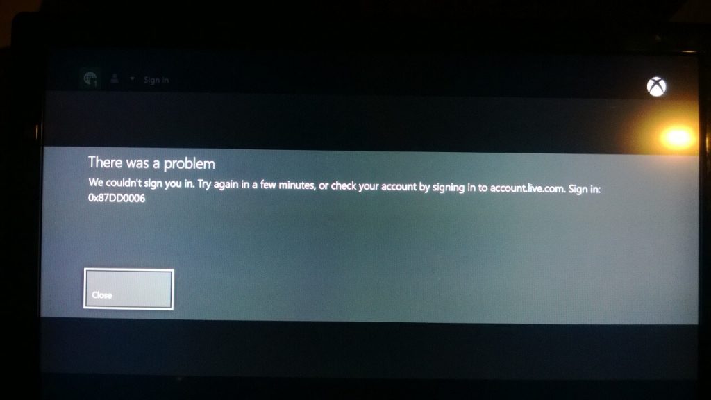 Non riesco ad accedere a Xbox Live