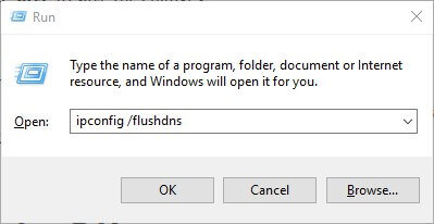 ipconfig /flushdns