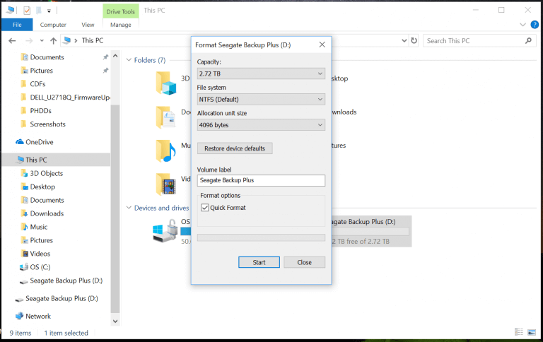 Errore di backup del sistema Windows