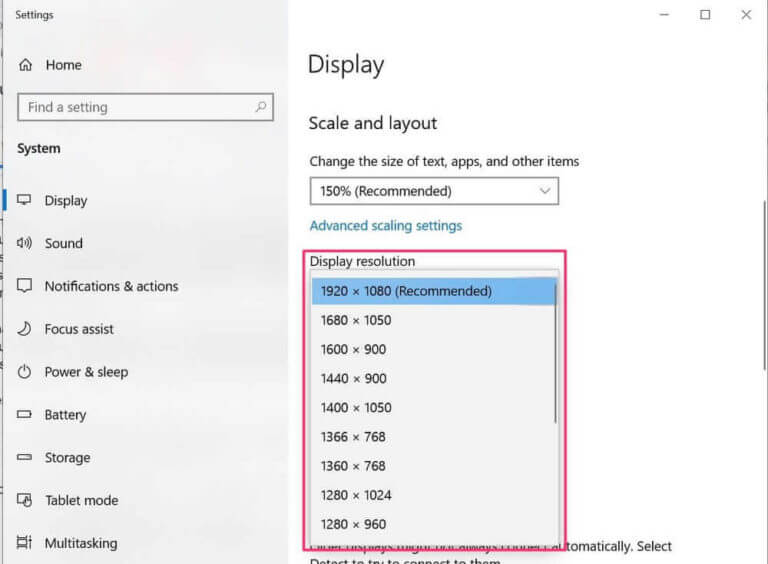 Problema di Offuscato del secondo monitor in Windows 10