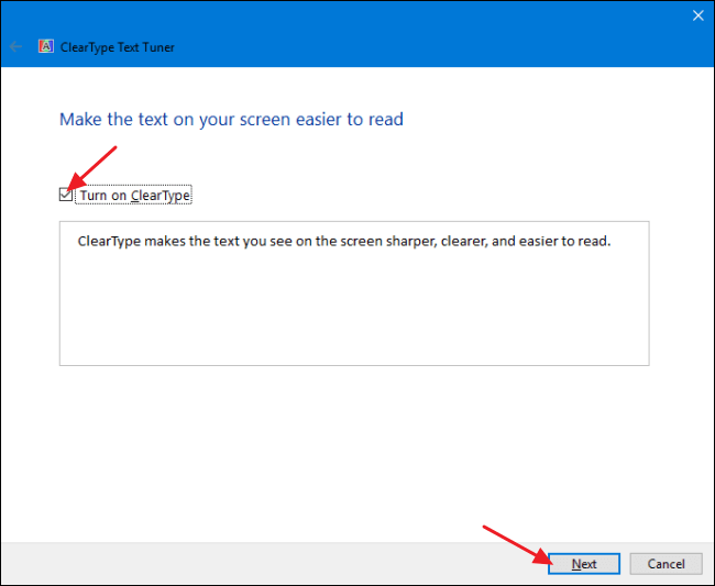 ClearType Text Tuner