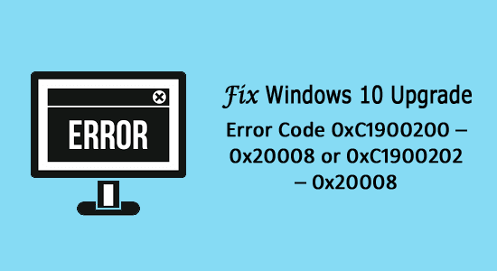 codice di errore 0xC1900200 – 0x20008