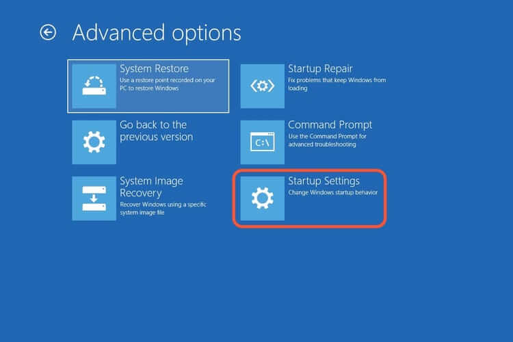 correzione della schermata blu di Windows 10