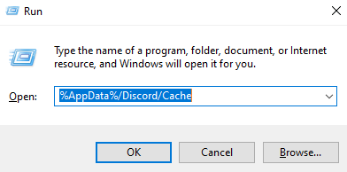 elimina i file della cache di Discord