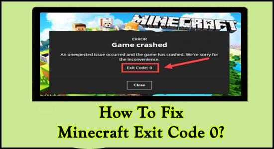 Codice di uscita di Minecraft 0