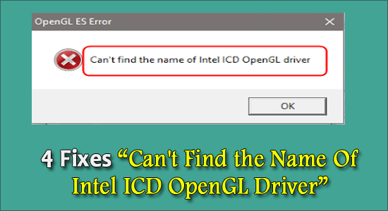 Impossibile trovare il nome del driver Intel ICD OpenGL