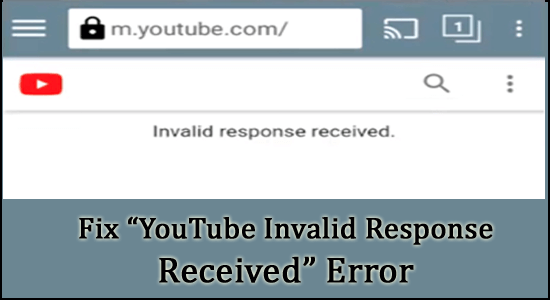 risposta non valida su YouTube