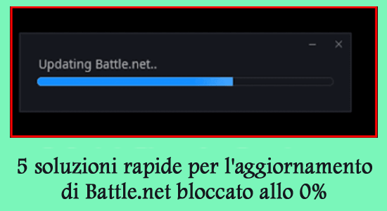 l'aggiornamento di battle.net si blocca