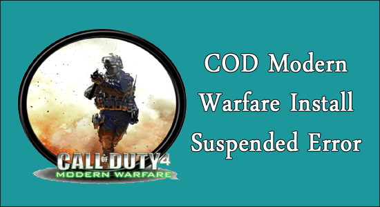 Installazione COD Modern Warfare sospesa