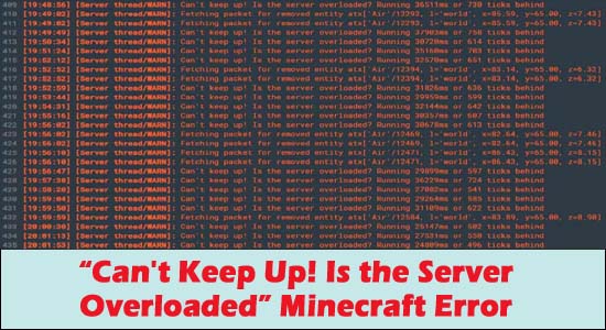 Il server Minecraft non riesce a tenere il passo