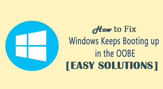 fix Windows Continua ad avviarsi nella OOBE