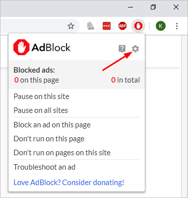 L'estensione AdBlock non funziona su Twitch