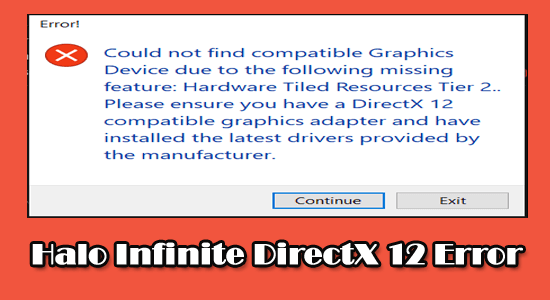 halo infinite errore DirectX 12