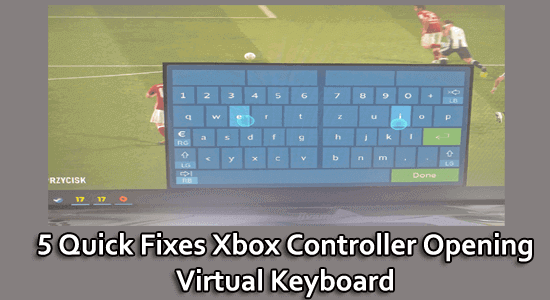 Il mio controller Xbox fa apparire una tastiera