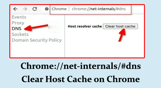 Chrome://net-internals/#dns Cancella cache host